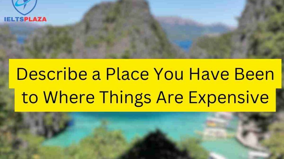 Describe a Place You Have Been to Where Things Are Expensive